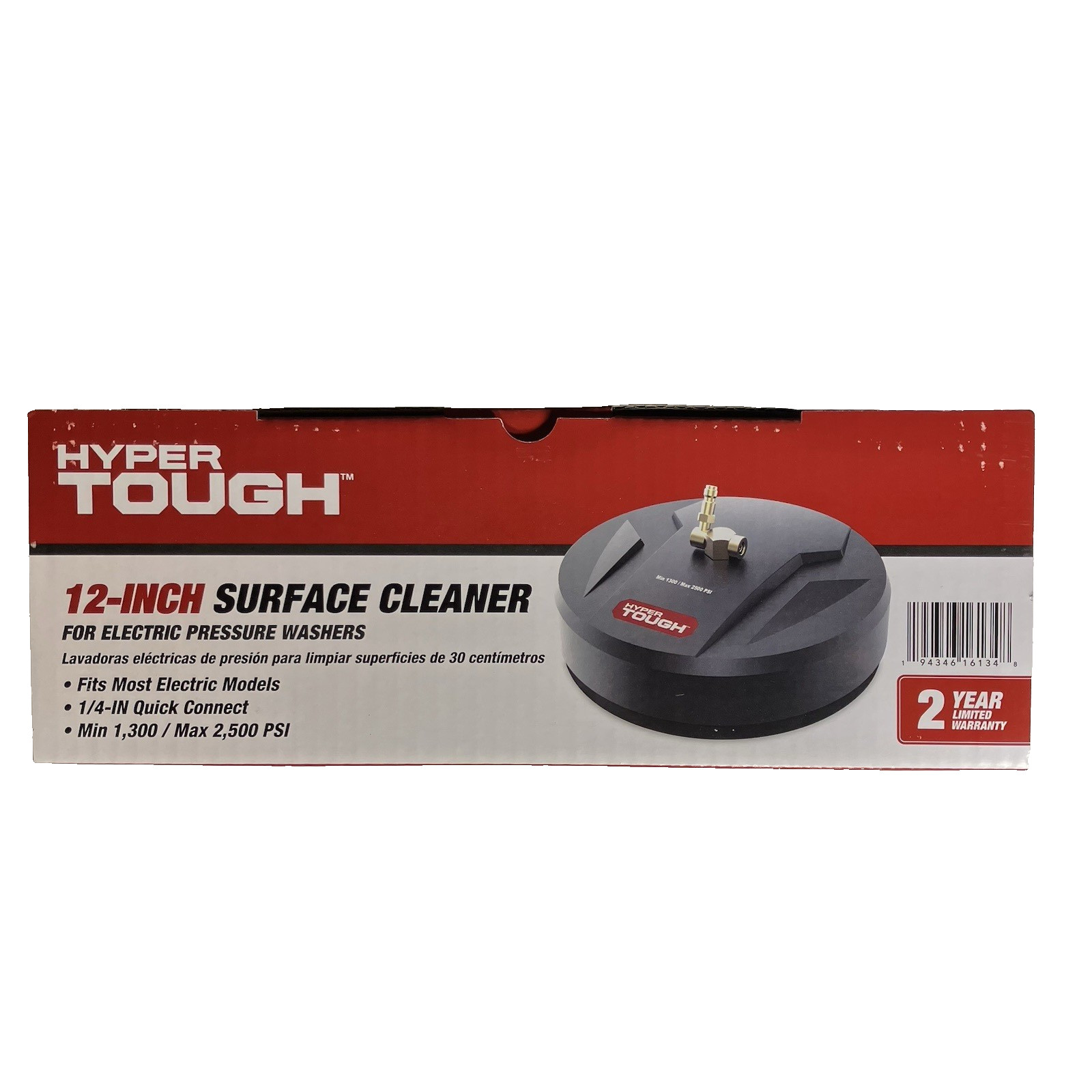 Hyper Tough 12″ Surface Cleaner Pressure Washer Attachment