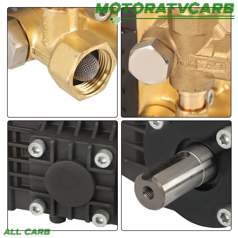 ALL-CARB 3600 PSI 4.9GPM Pressure Power Washer Pump 24mm Solid Shaft Belt Drive