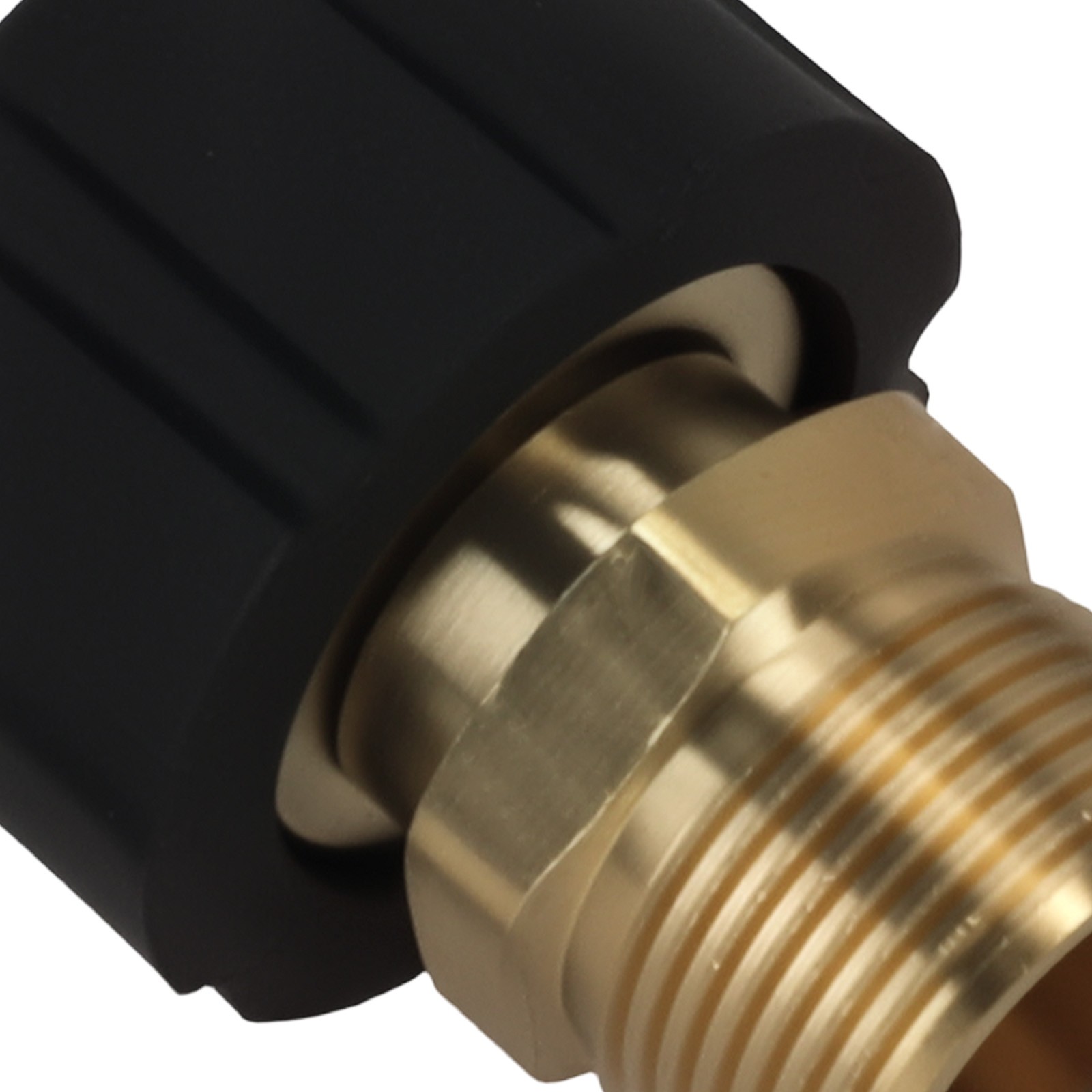 2x M22 15mm Female to M22 14mm Male Adapter for Pressure Washer Hose Gun 5000PSI