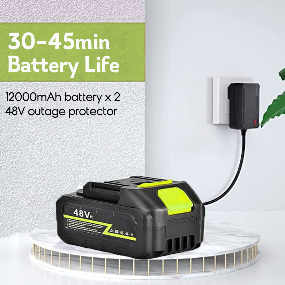 Lavadora de coches de 1200 PSI con batería de 4,0ah 2*12000mAh 6-en-1 Boquilla