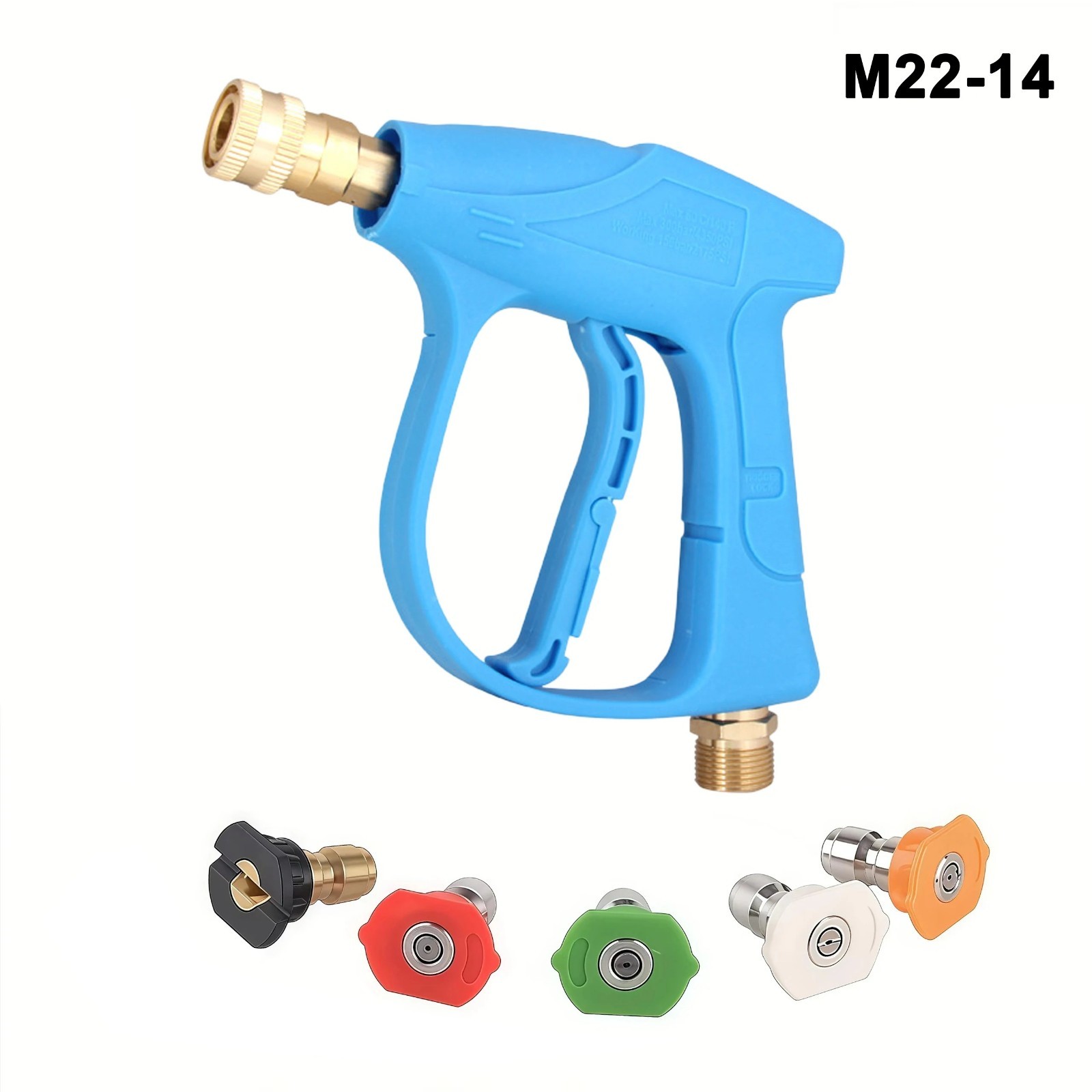 High Pressure 4350PSI Car Power Washer Gun Spray Wand Lance Nozzle and Hose Kit