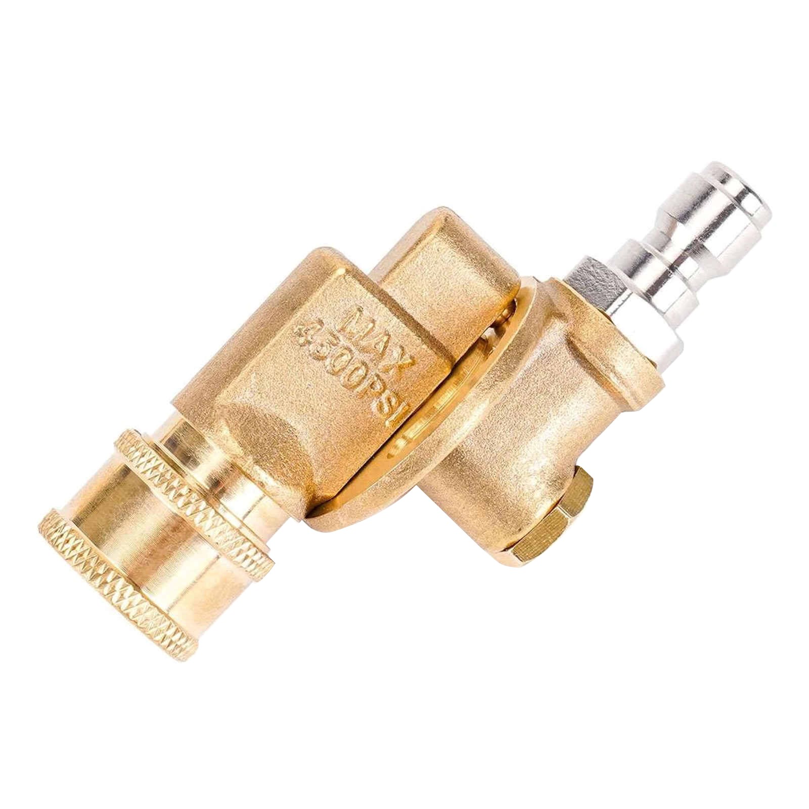 7 Angle Articulating Coupler 4500 PSI Brass 1/4 QC Fitting For Pressure Cleaner