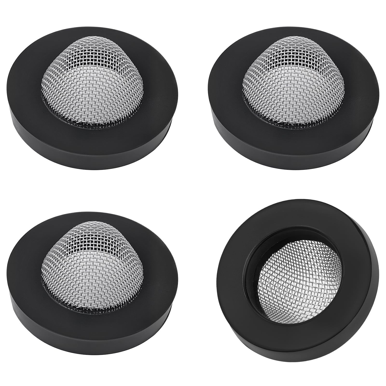Inlet Screen Filter with Gasket, 60 Mesh Stainless Steel & Rubber Seal – 4 Pack