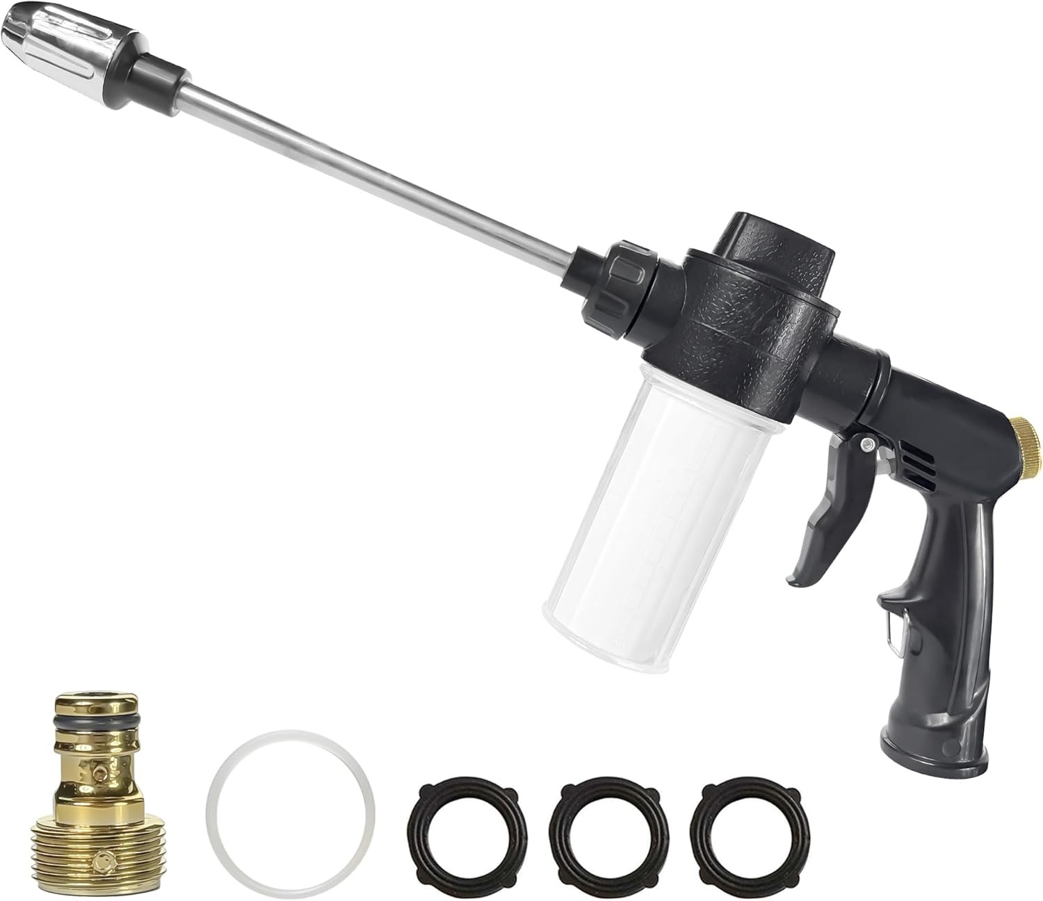 High Pressure Foam Gun for Garden Hose, Car Wash Soap Sprayer with 3.5oz/100cc P