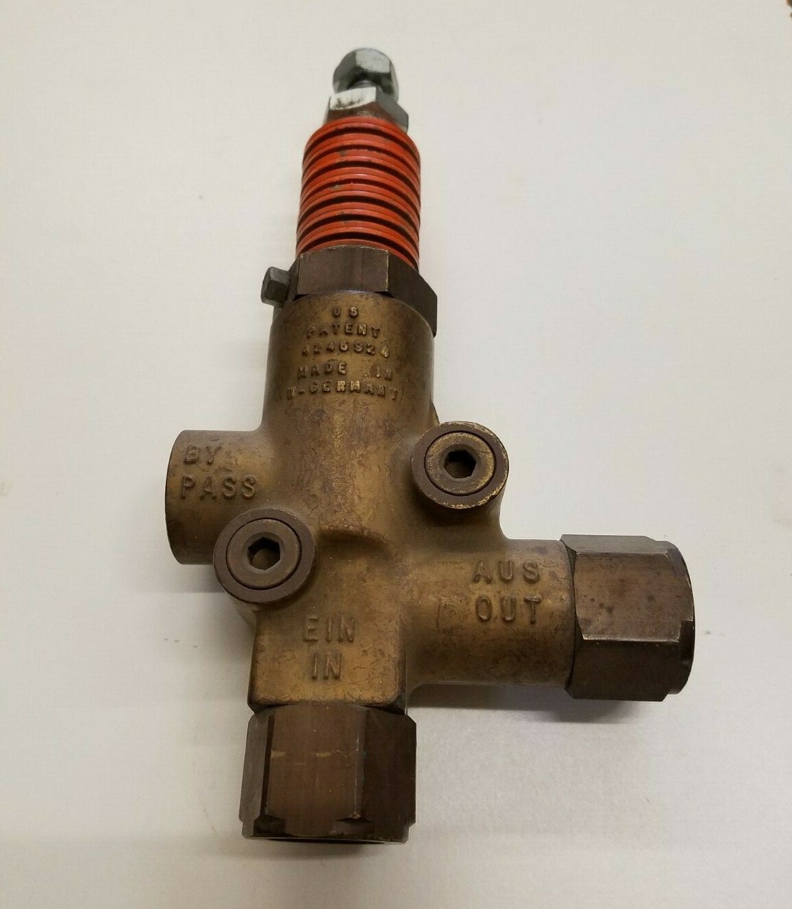 1/2″ Pressure Actuated Unloader 4060 psi max 10.6 GPM 21.1 GPM