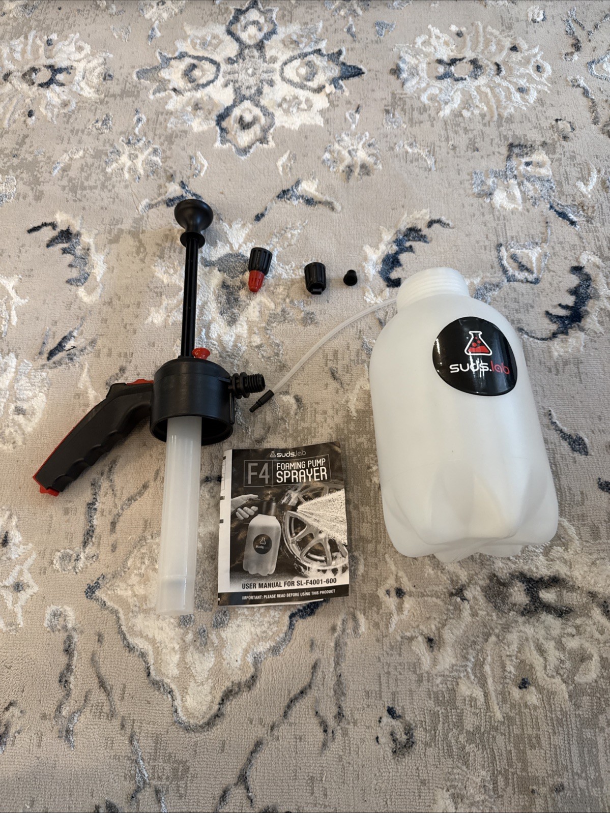 Suds Lab F4 Foaming Pump Sprayer with 70 oz UV Resistant Canister & Ergonomic…