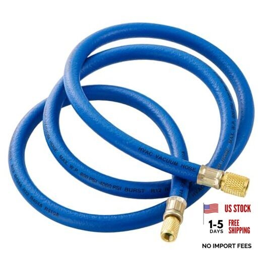 3/8″ Vacuum Refrigerant Hose, High Flow HVAC Vacuum Hose 3/8 FL to 3/8″ to 1/4″