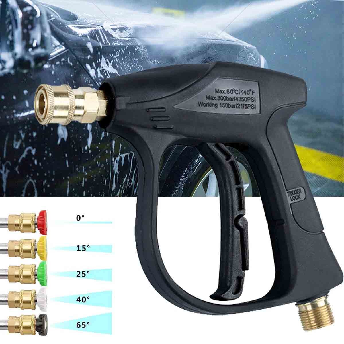 26-50FT High Pressure Washer Hose+turbine nozzle+High pressure water gun