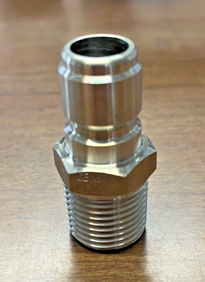1/2” Stainless Steel Quick Connect Plug Pressure Washer Hose General Pump MPT
