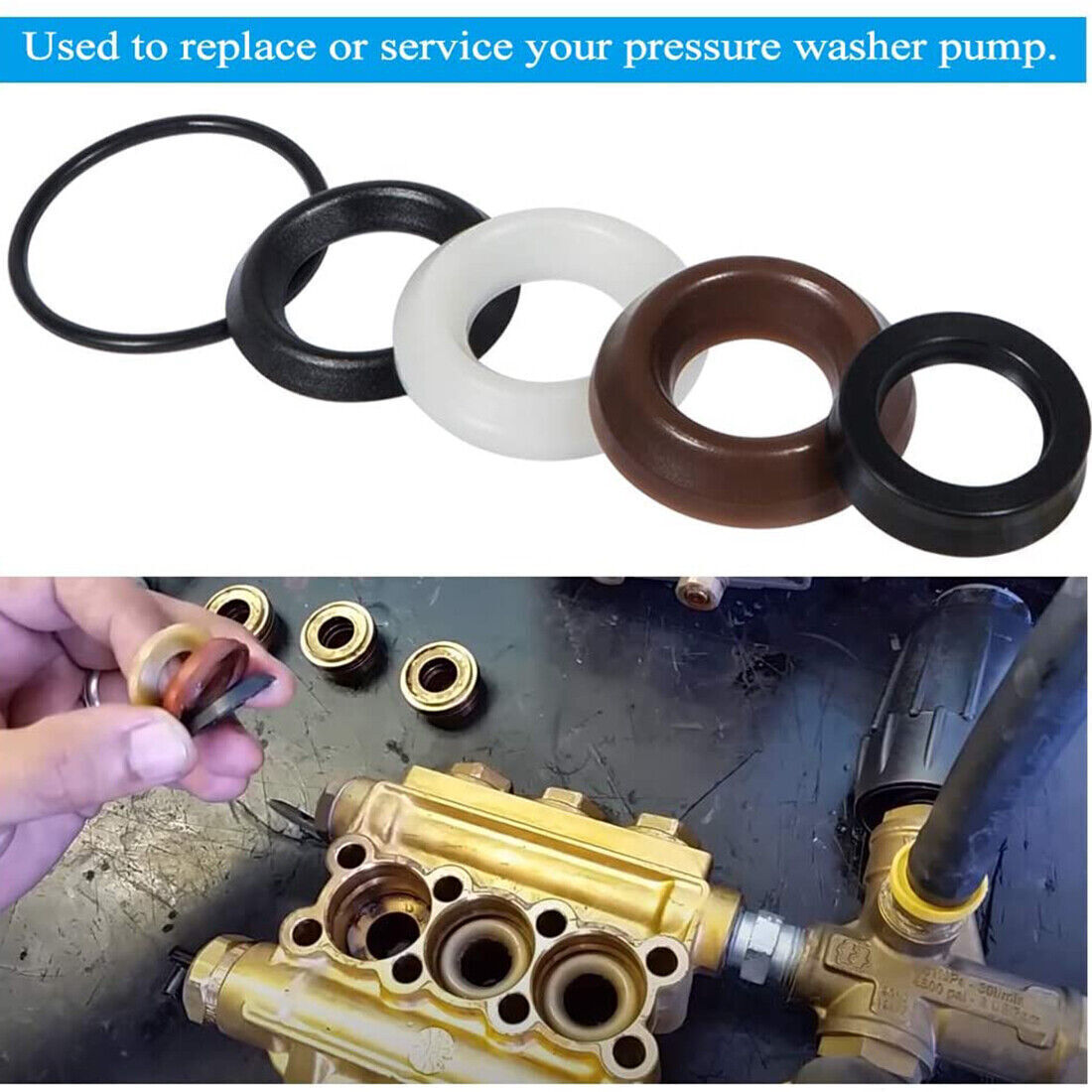 Packing Water Seal Kit 5019006400 For Comet ZWD ZWDK Series 15MM Pumps 3030/4040