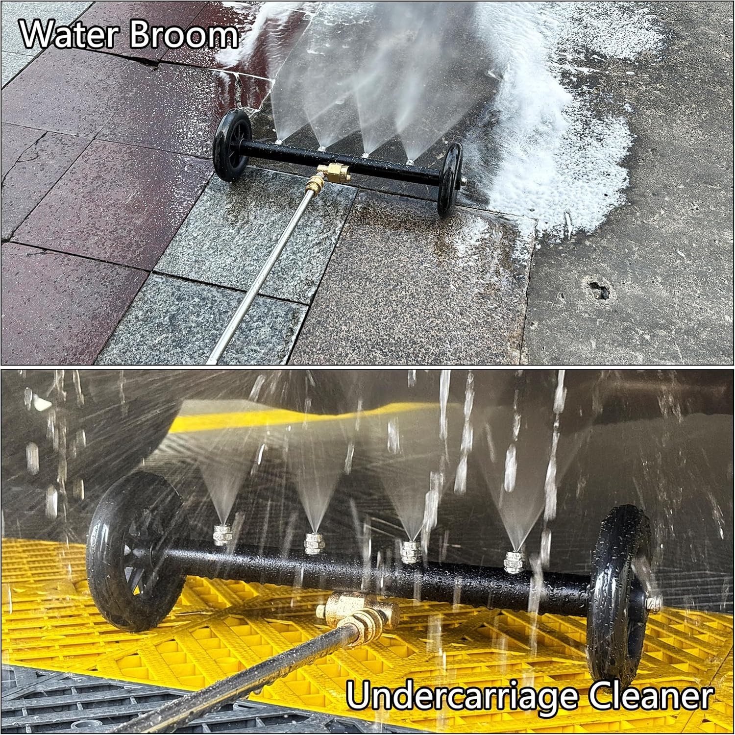 Dual-Function Undercarriage Cleaner, 16 Inch, 3 Pieces Extension Wand, 4000 PSI
