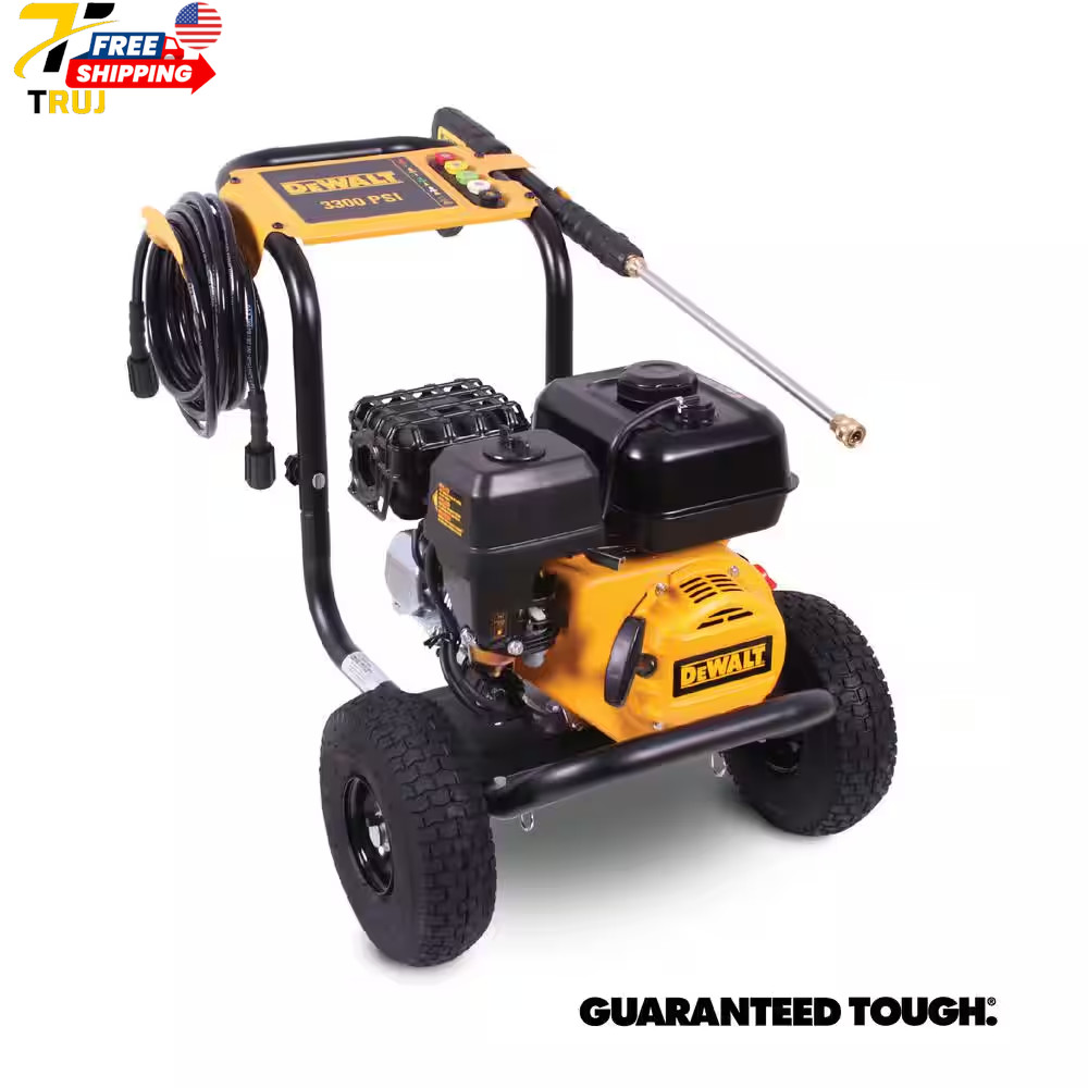 3300 PSI 2.4 GPM Cold Water Gas Pressure Washer with 208Cc Engine