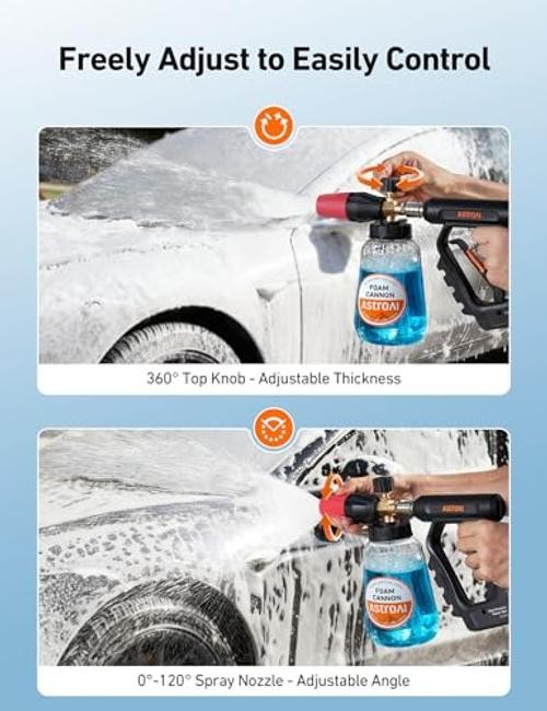 Foam Cannon for Pressure Washer, Snow Clear Foam 1L BOTTLE,without tips