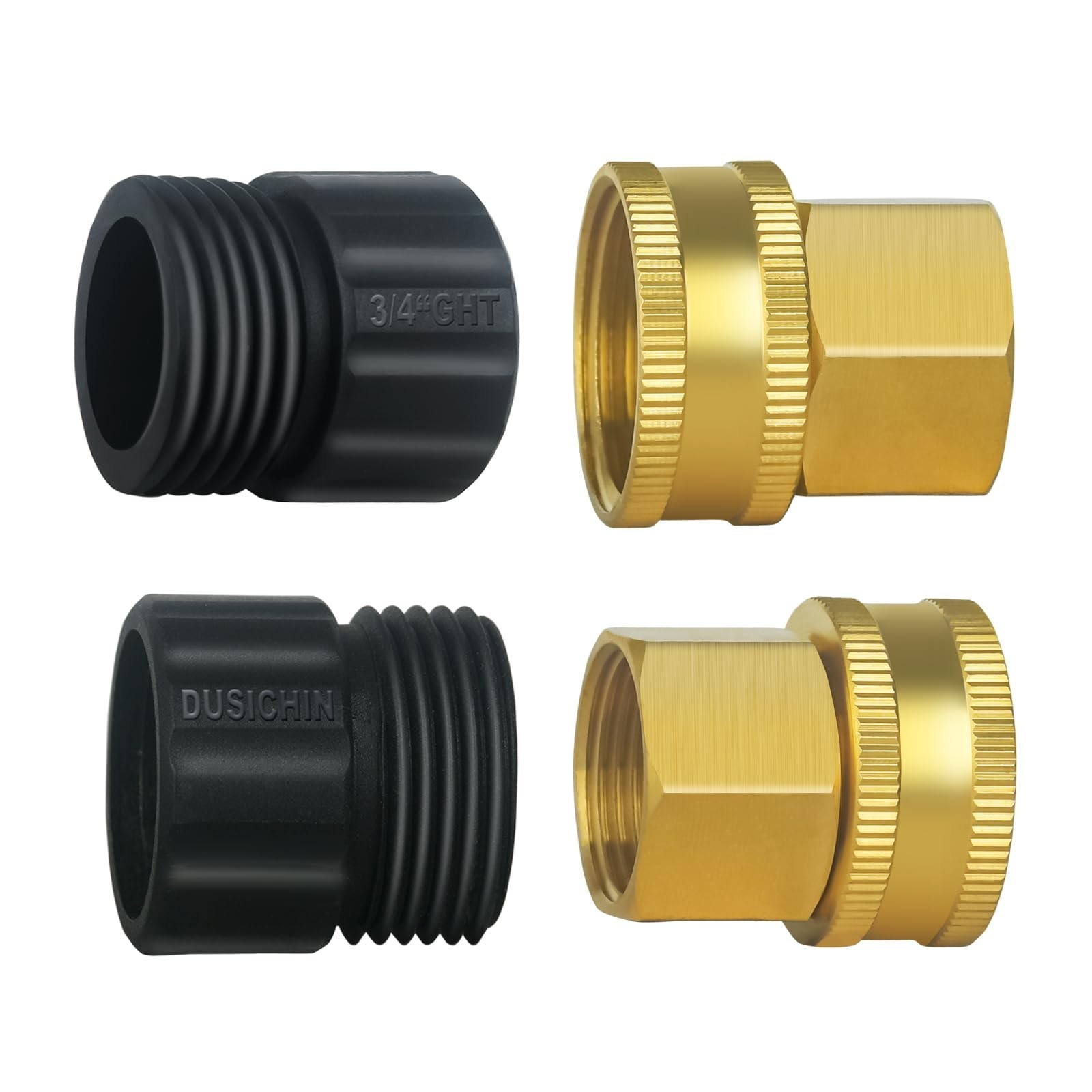 Pressure Washer Gun Adapter, 3/4″ GHT Male/Female to M22 Fitting, Garden Hose Co