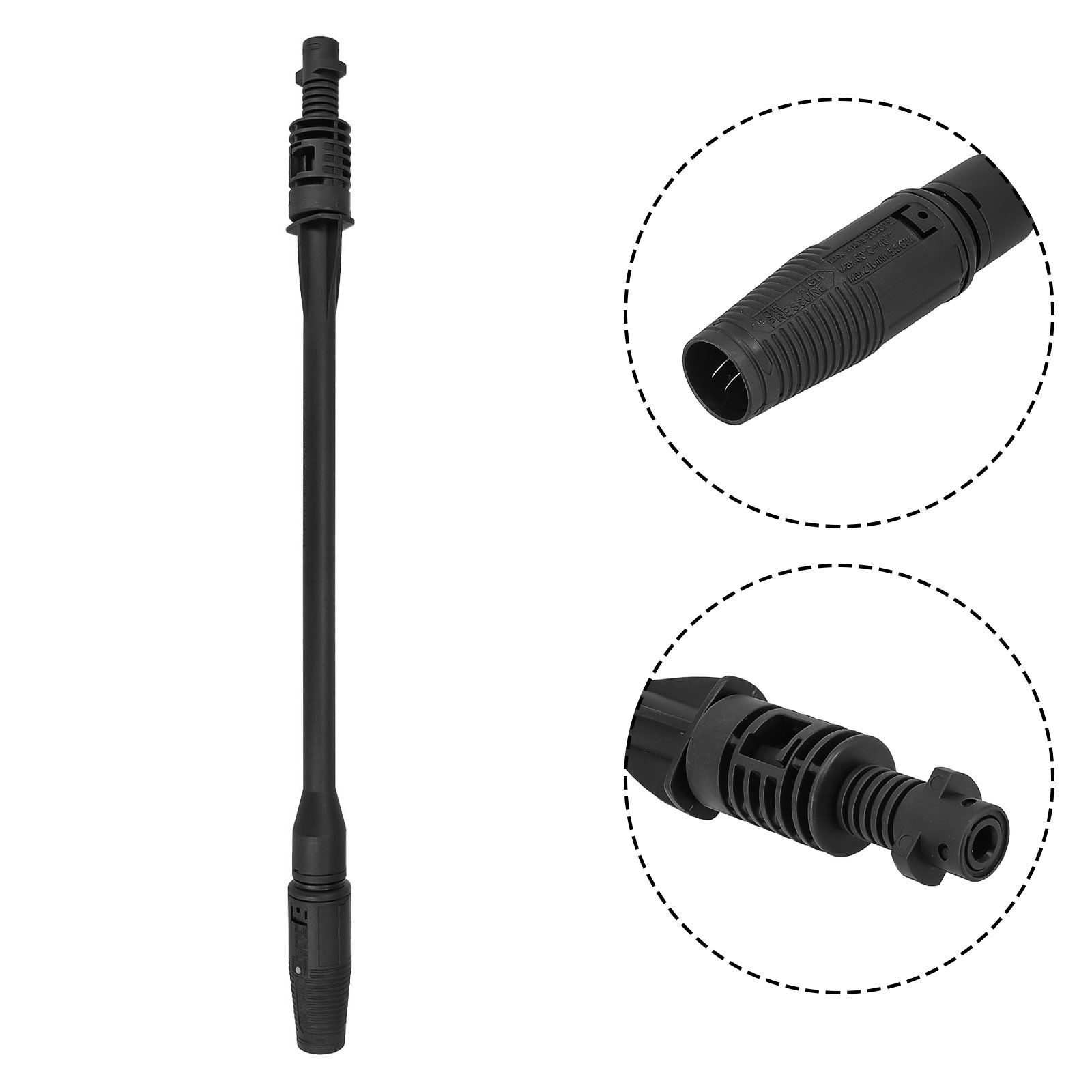 Lance Nozzle High-pressure 0 ~ 60 Degrees Fan Spray Nozzle Pressure Variable