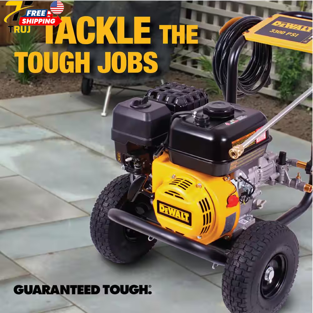 3300 PSI 2.4 GPM Cold Water Gas Pressure Washer with 208Cc Engine