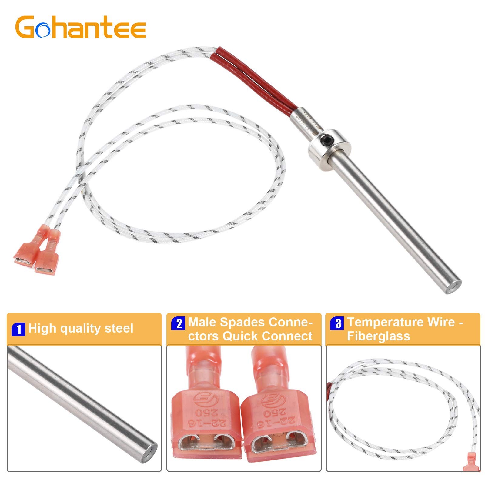 gohantee PU-CHA Igniter Compatible with Englander Pellet Stove 25-PDVC,…