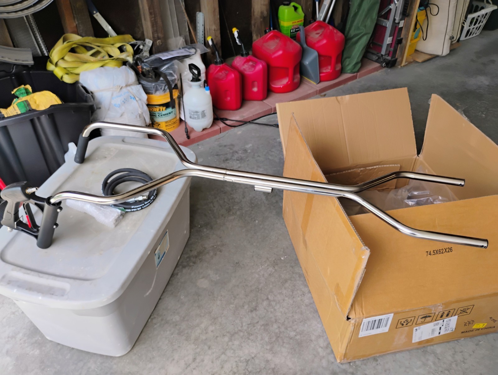 24″ Pressure Washer Surface Cleaner w/ Handles & Wheels Quick Connect