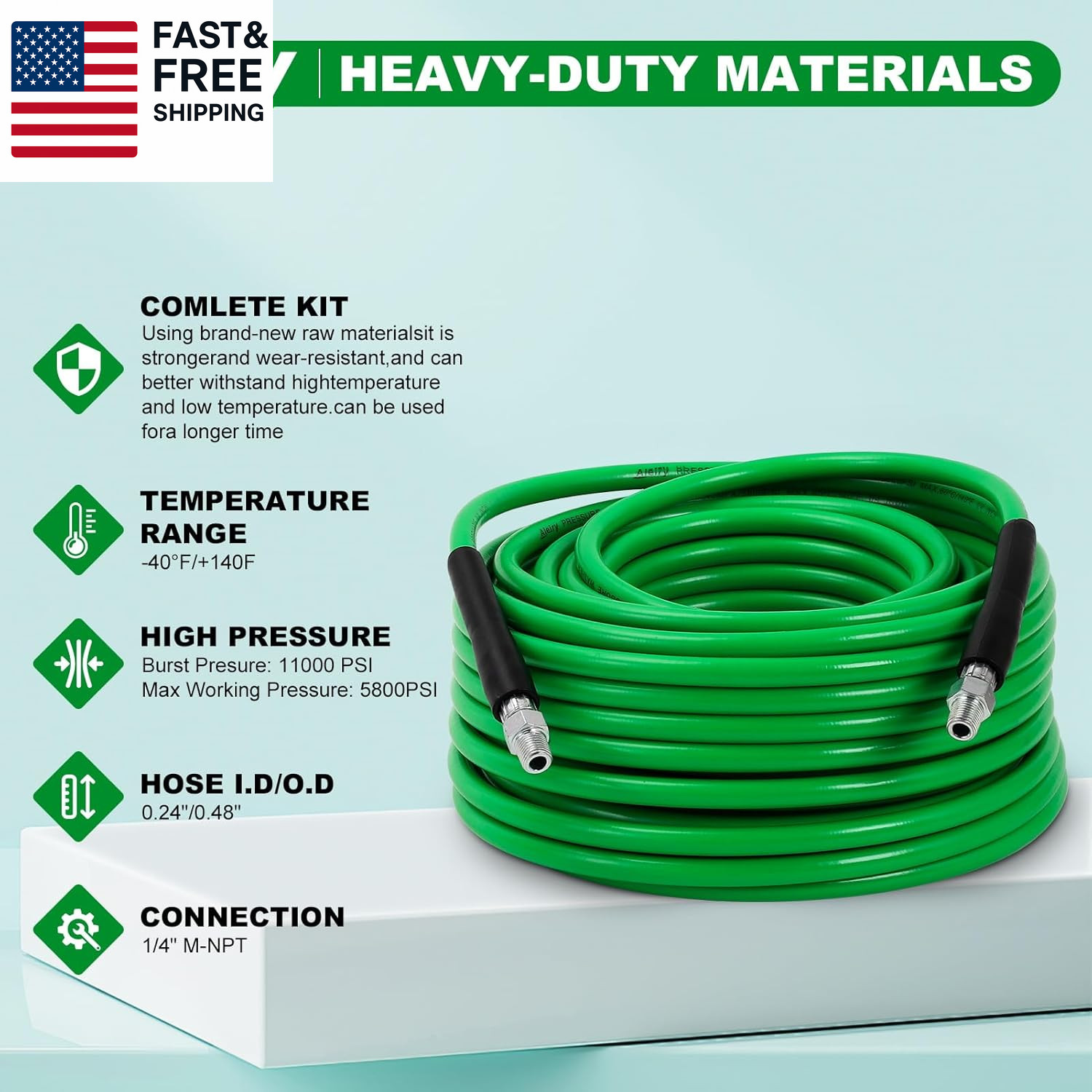 Sewer Jetter Kit for Pressure Washer,Water Jet Drain Cleaning Hose with Corner