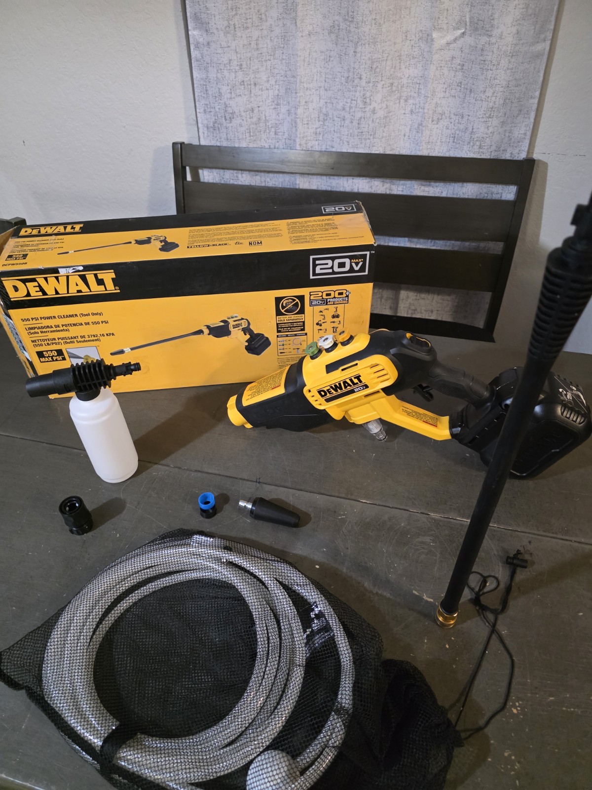 DEWALT 20V MAX 550 PSI Cold Water Power Cleaner (TOOL ONLY) DCPW550B