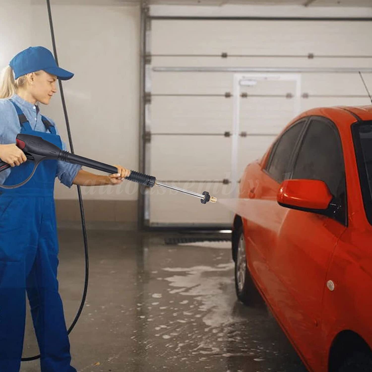 4000PSI Pressure Washer Gun 50FT Hose & 5 Quick Connect Nozzles Power Washer Gun