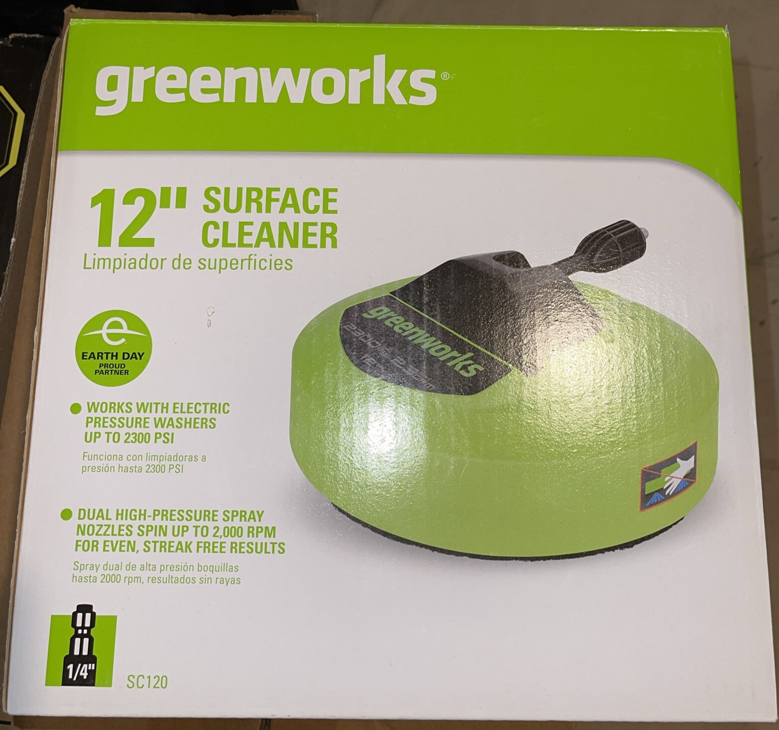 Greenworks Pro Universal 12-in 2300 PSI Rotating Surface Cleaner SC120