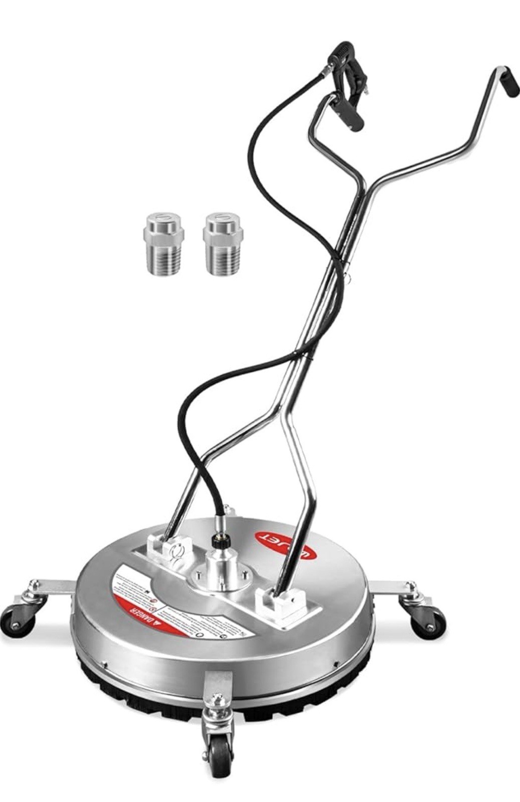 20” Pressure Washer Surface Cleaner w/ 4 Wheels Dual Handle