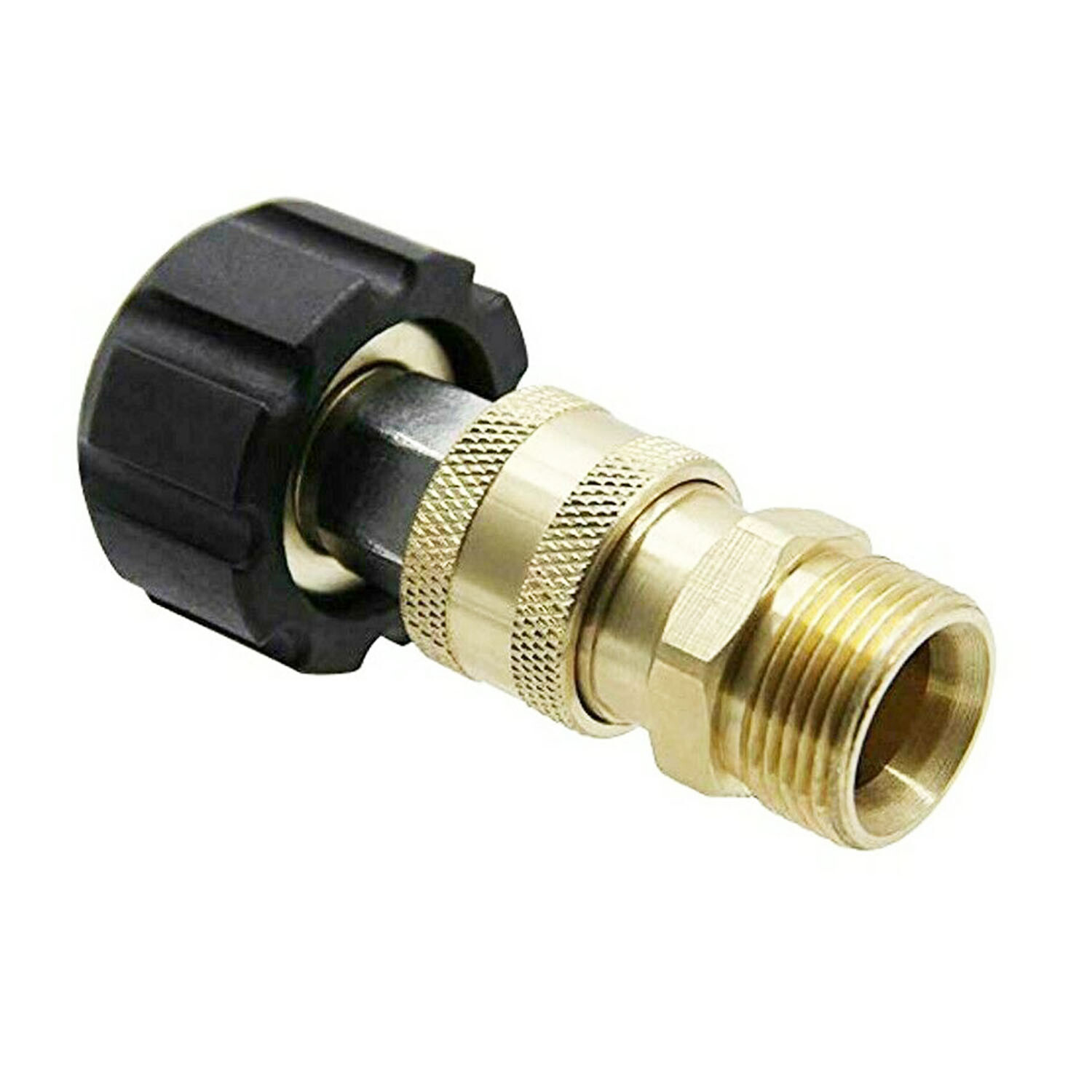 Pressure Washer Hose Connector Adapter Set Quick Connect M22 to 1/4″ Gun to Wand