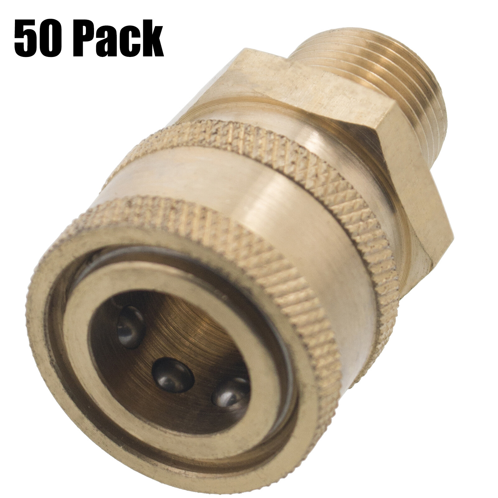 (50) 3/8″ MPT Male Brass Socket Quick Connect Coupler Pressure Washer Nozzle