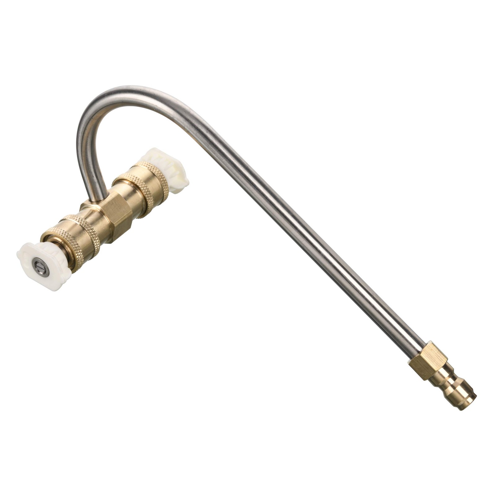 Gutter Cleaner Attachment For Pressure Washer With 4 Nozzles Tips 1/4 Inch Quick