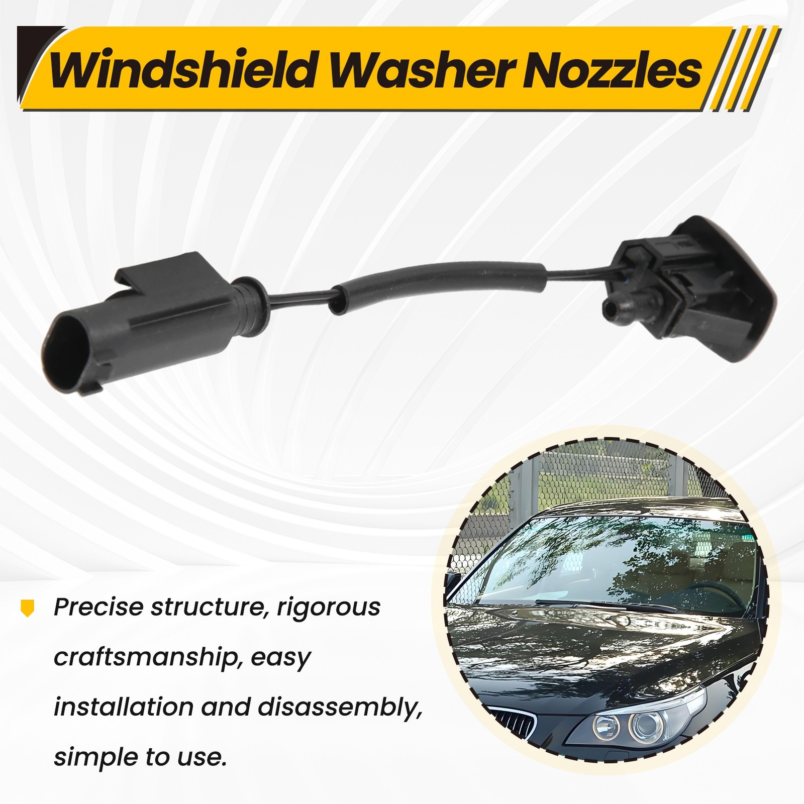 Windshield Heated Washer Sprayer Nozzle 61667046060 for – 5 Series E603853