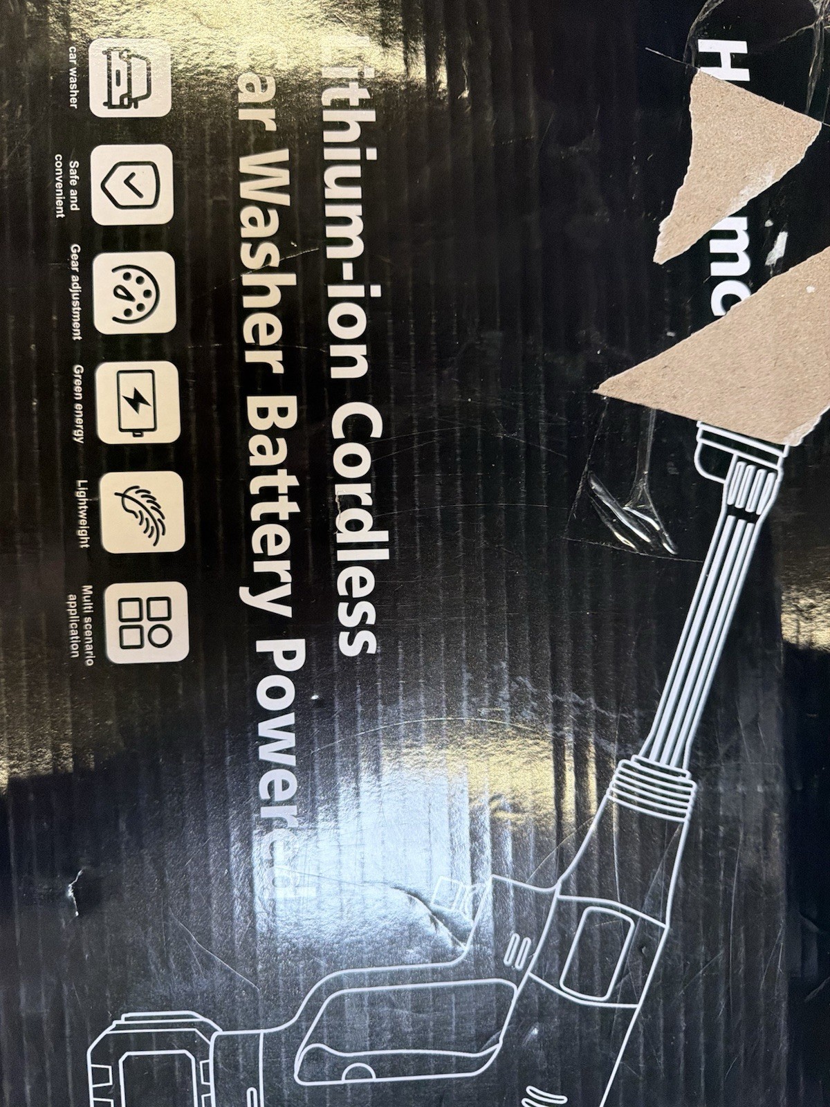 NEW! Power Pressure Washer 1450PSI w/ 3 Nozzles and Foam Cannon, Battery Powered