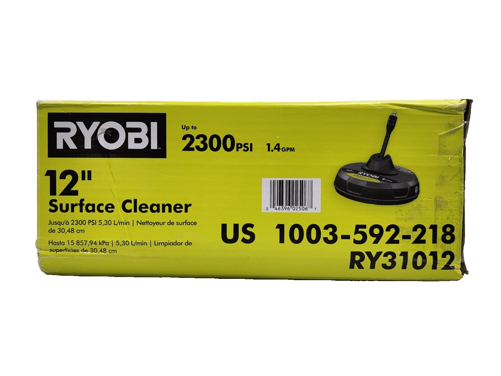 RYOBI RY31012 12 in. 2,300 PSI Electric Pressure Washers Surface Cleaner