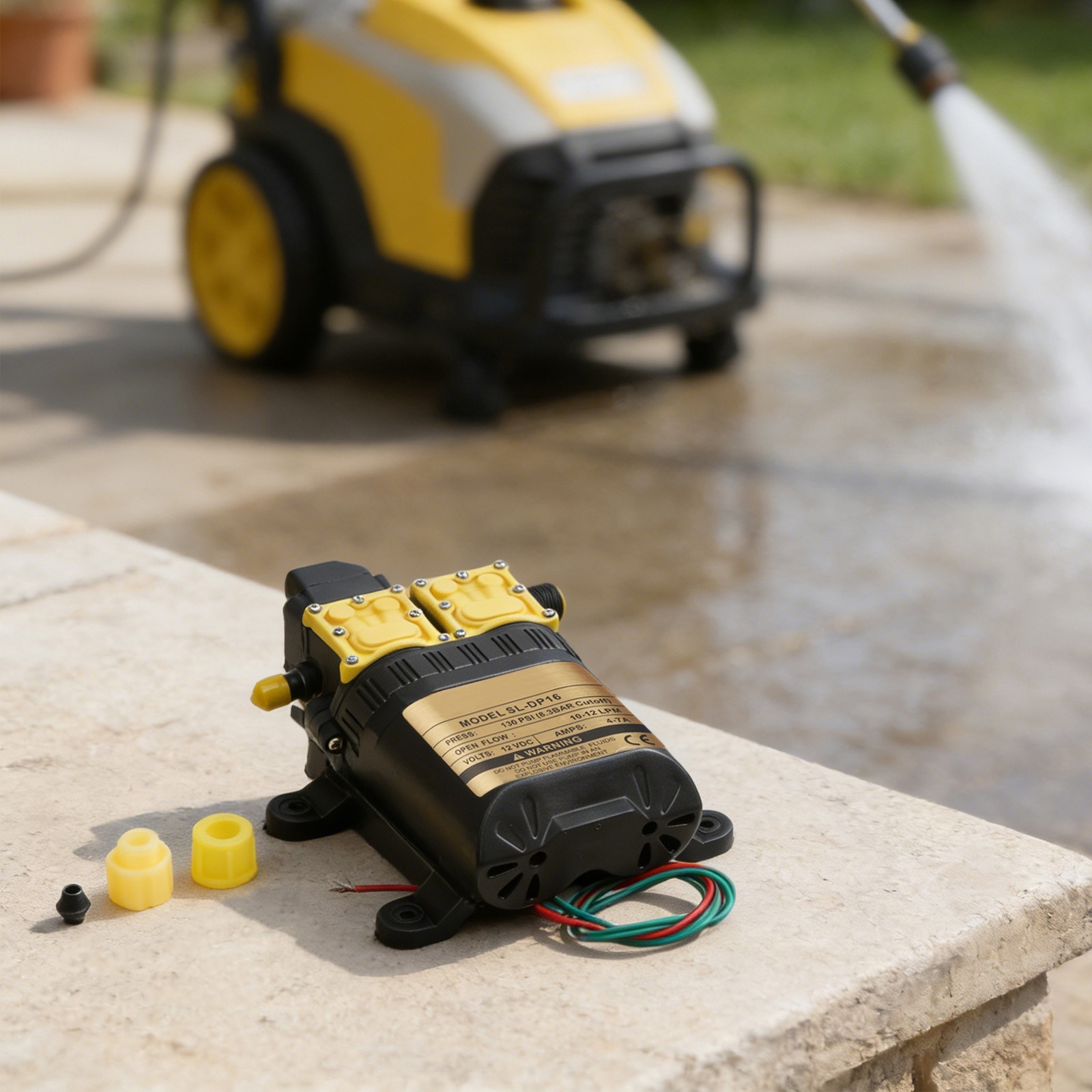 12V Dual Core Power Water Pump Motor for Various Agricultural Applications