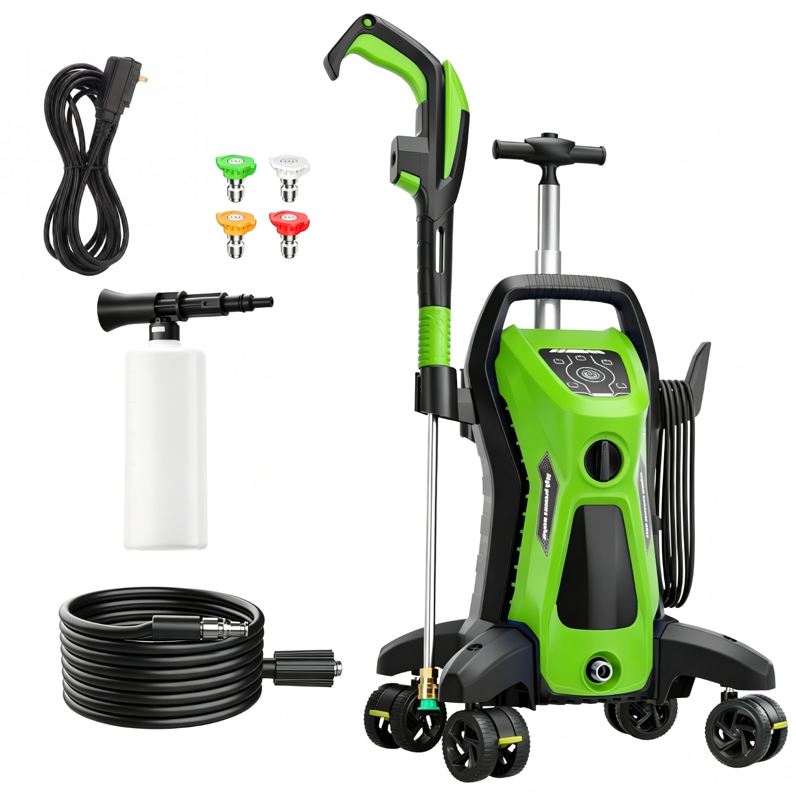 5000PSI 2.4GPM Electric Pressure Washer, 15 Level Adjustable Touch Screen