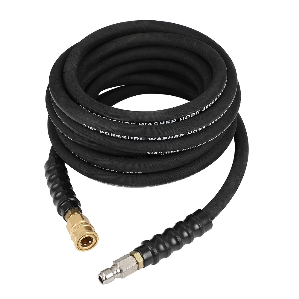 25ft 4800PSI Pressure Washer Hose 1/4″ Hot/Cold Water Replacement Extension Hose