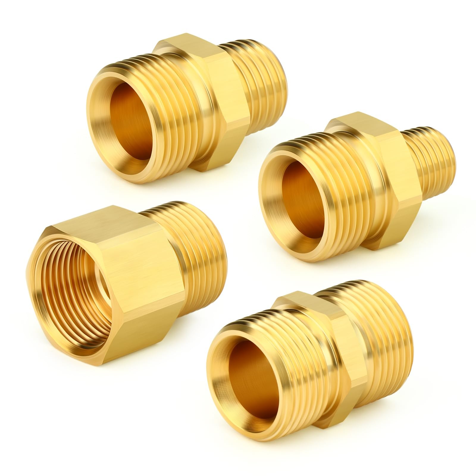 4 PCS Brass M22 Pressure Washer Fitting Kit Connect Power Washer Guns