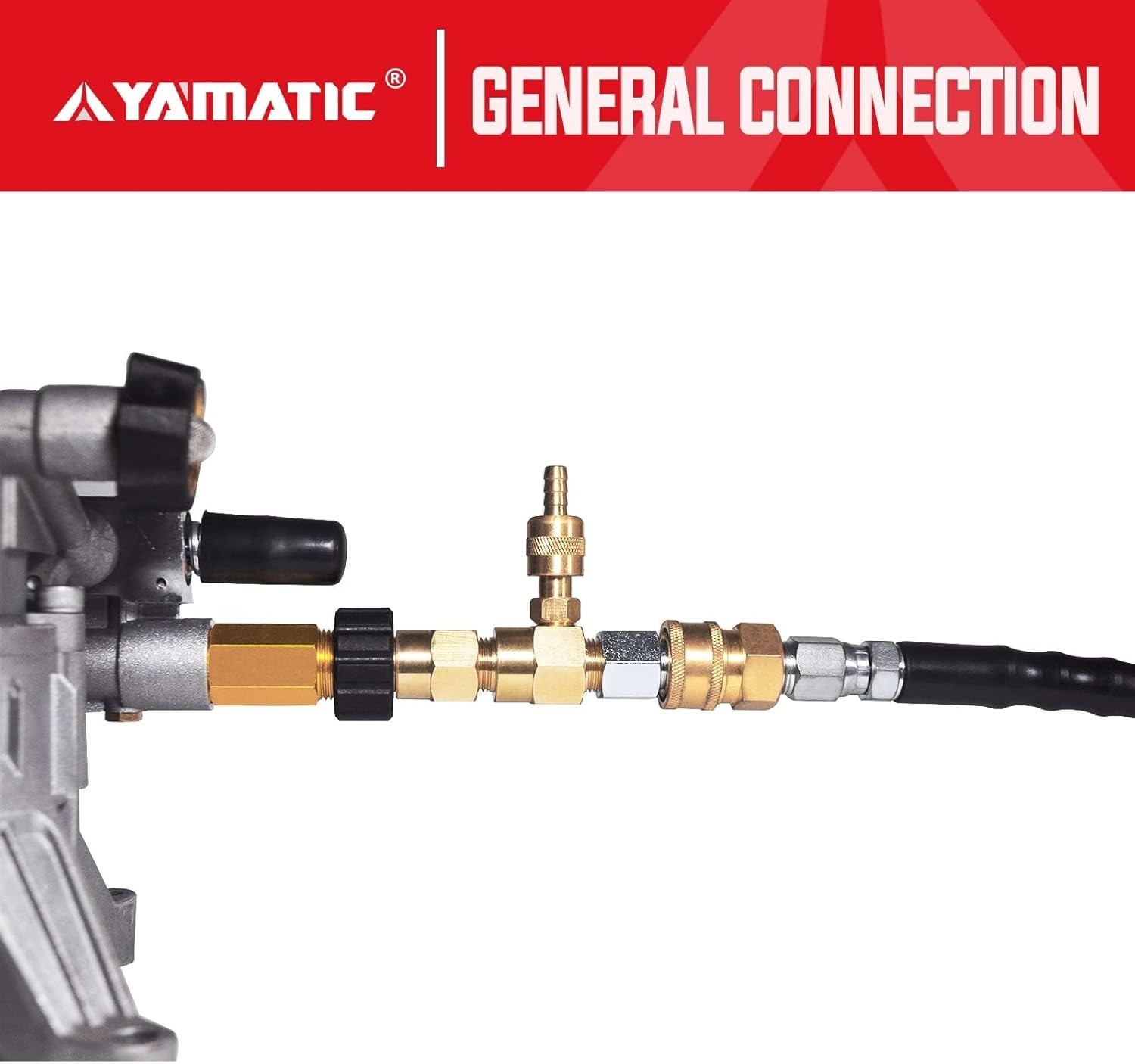 Max 4500 PSI Adjustable Soap Injector with Brass and Stainless Steel Design