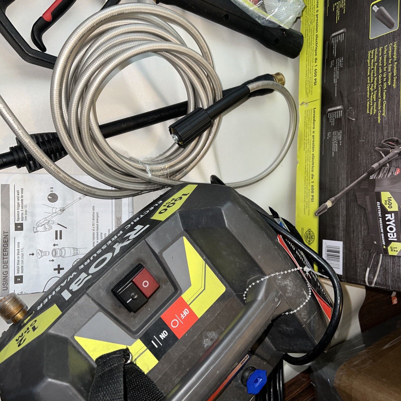 Ryobi 1600 PSI Electric Pressure Washer Portable RY141612VNM (OB)