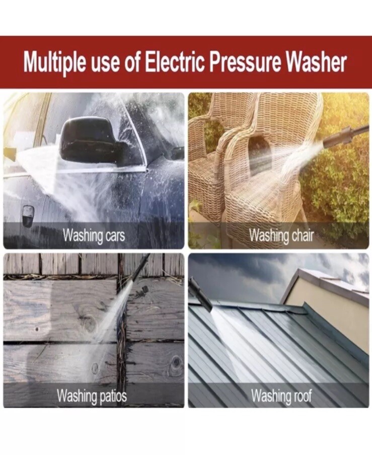 All Power Electric Pressure Washer 2000-PSI 2.2 GPM Cold Water Corded w/ Hose