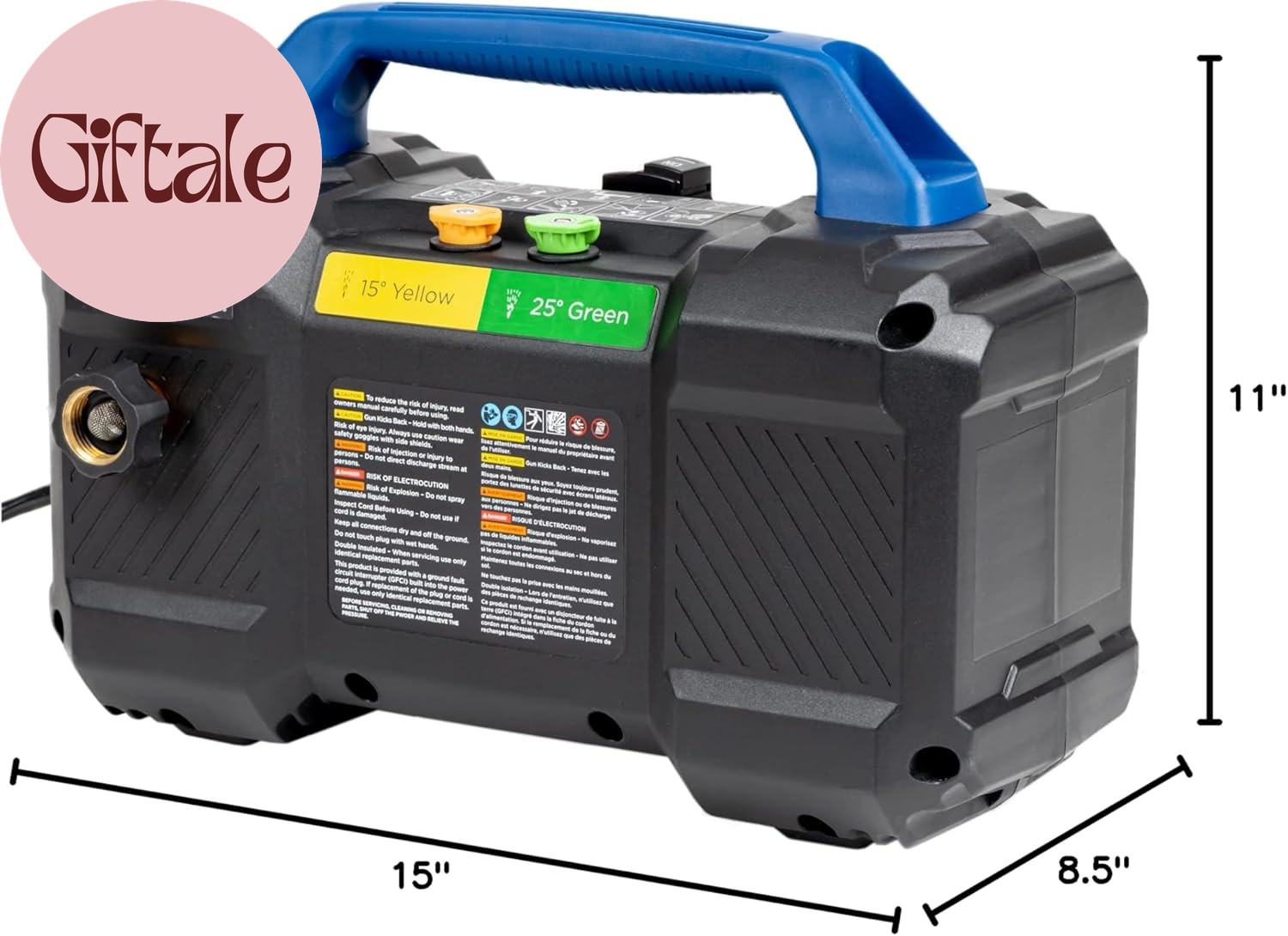 Epx3100V Electric Pressure Washer, 2100 Max PSI 1.76 Max GPM, Built-In Carry Han