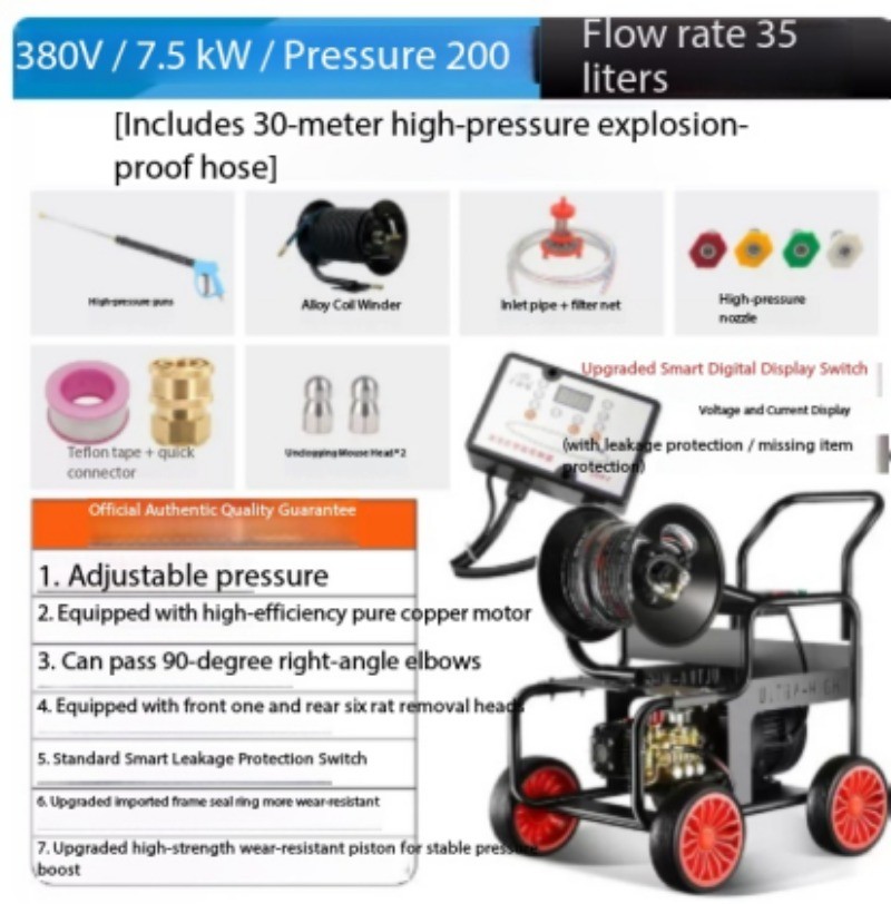 High-Pressure Pipe Cleaning: Gasoline and Diesel-Powered Drain Cleaning Machines