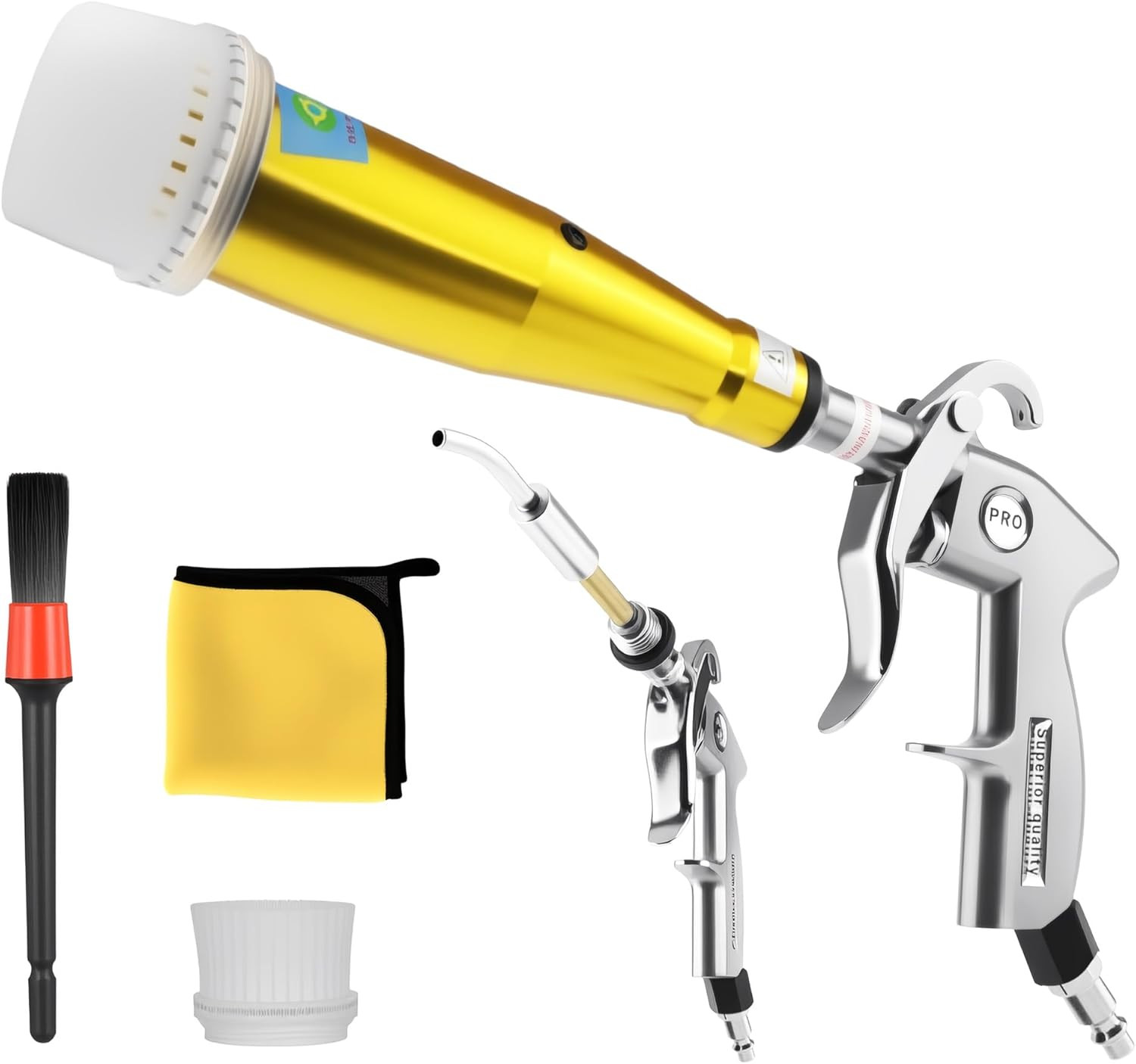 GOCCIDA High Pressure Car Cleaning Gun,Car Air Blow Gun,Tornado Dry Cleaning Gun