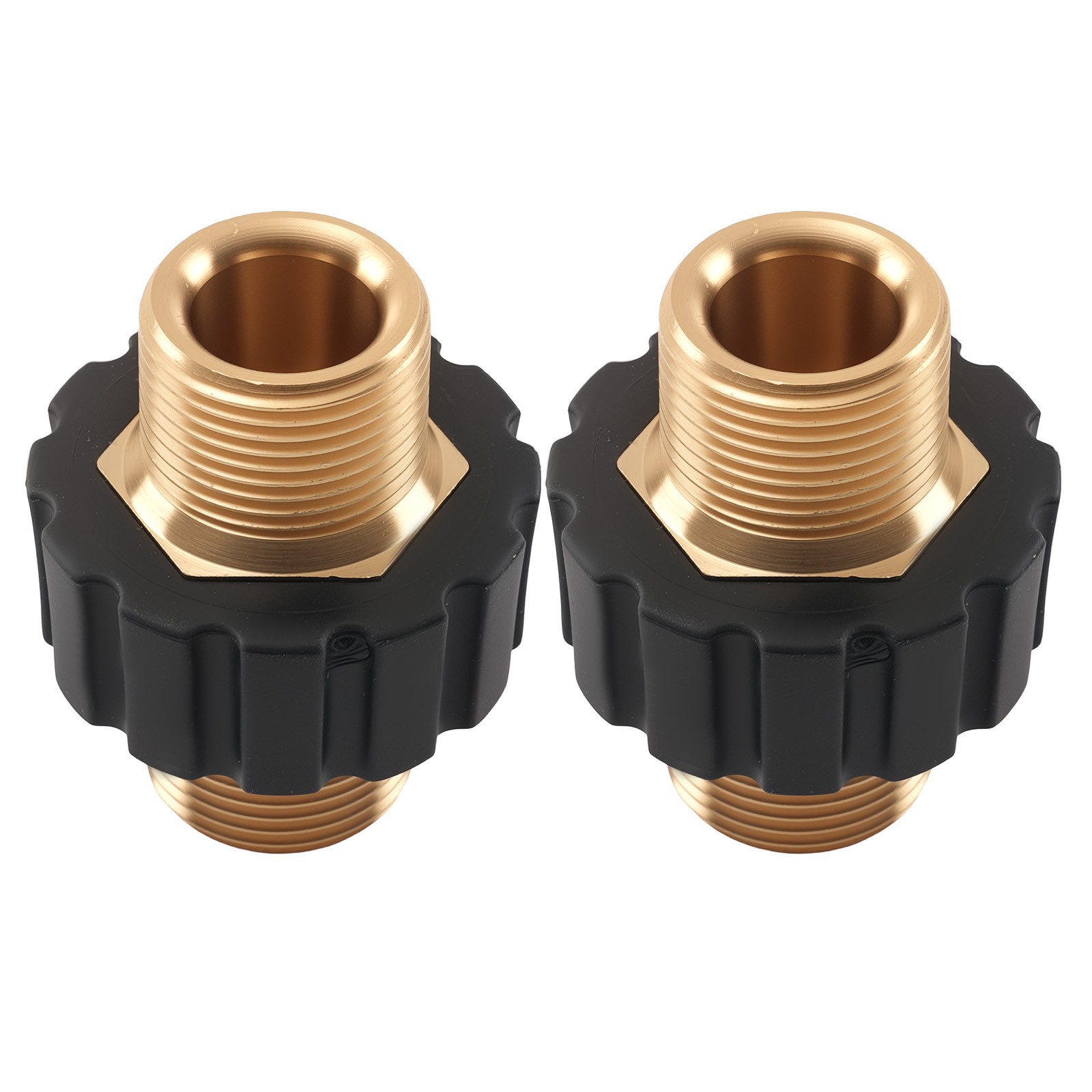 Brass Pressure Washer Fitting M22 14mm Male Thread Hose Adapter 2PCS