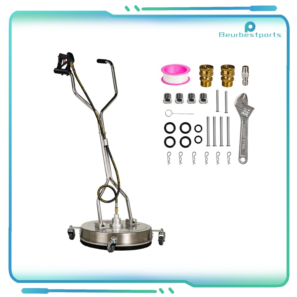 20” Pressure Washer Surface Cleaner 4500PSI Power Washer Dual Handle with Wheel