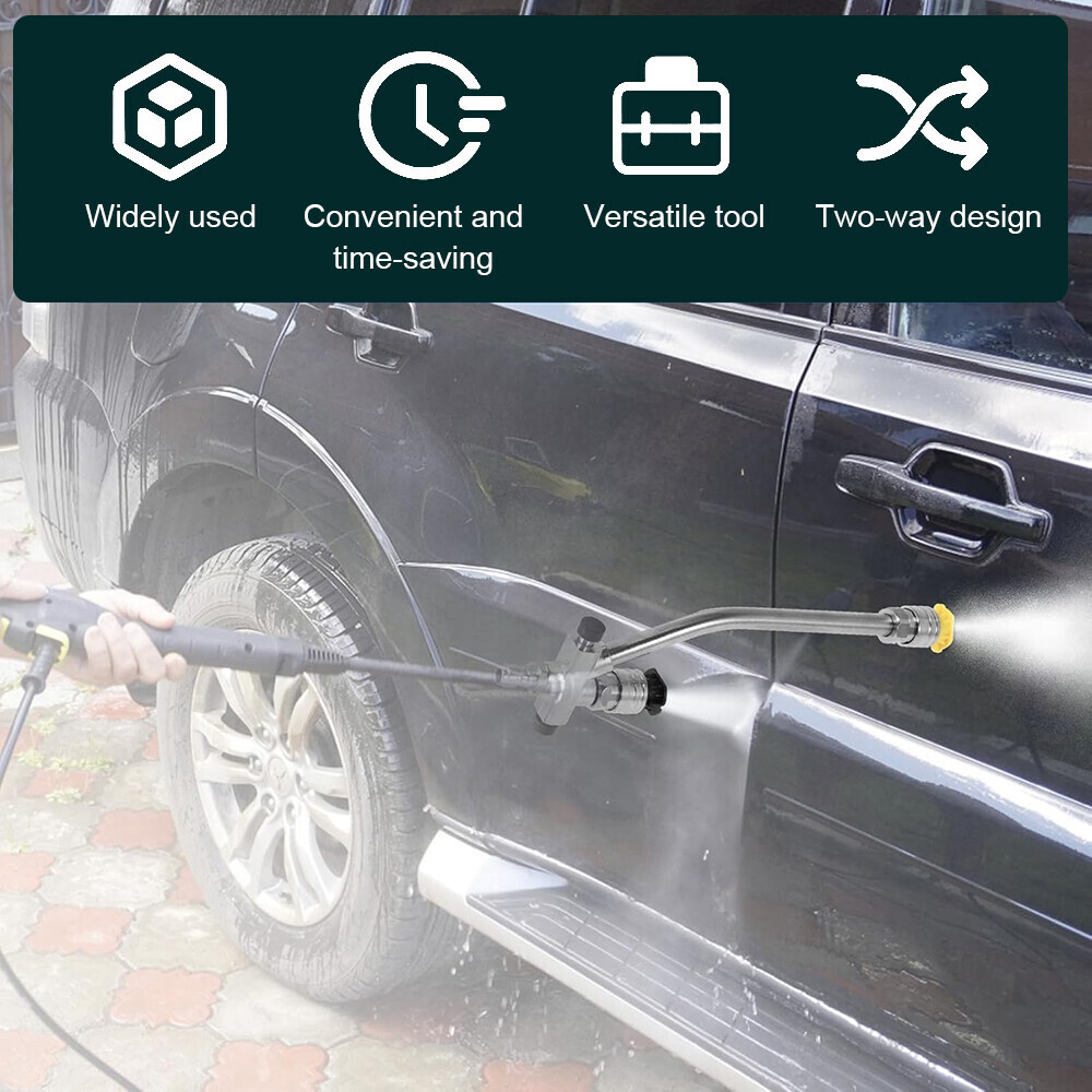 Dual-Connector Foam Cannon & 5 Nozzle Set for Pressure Washers