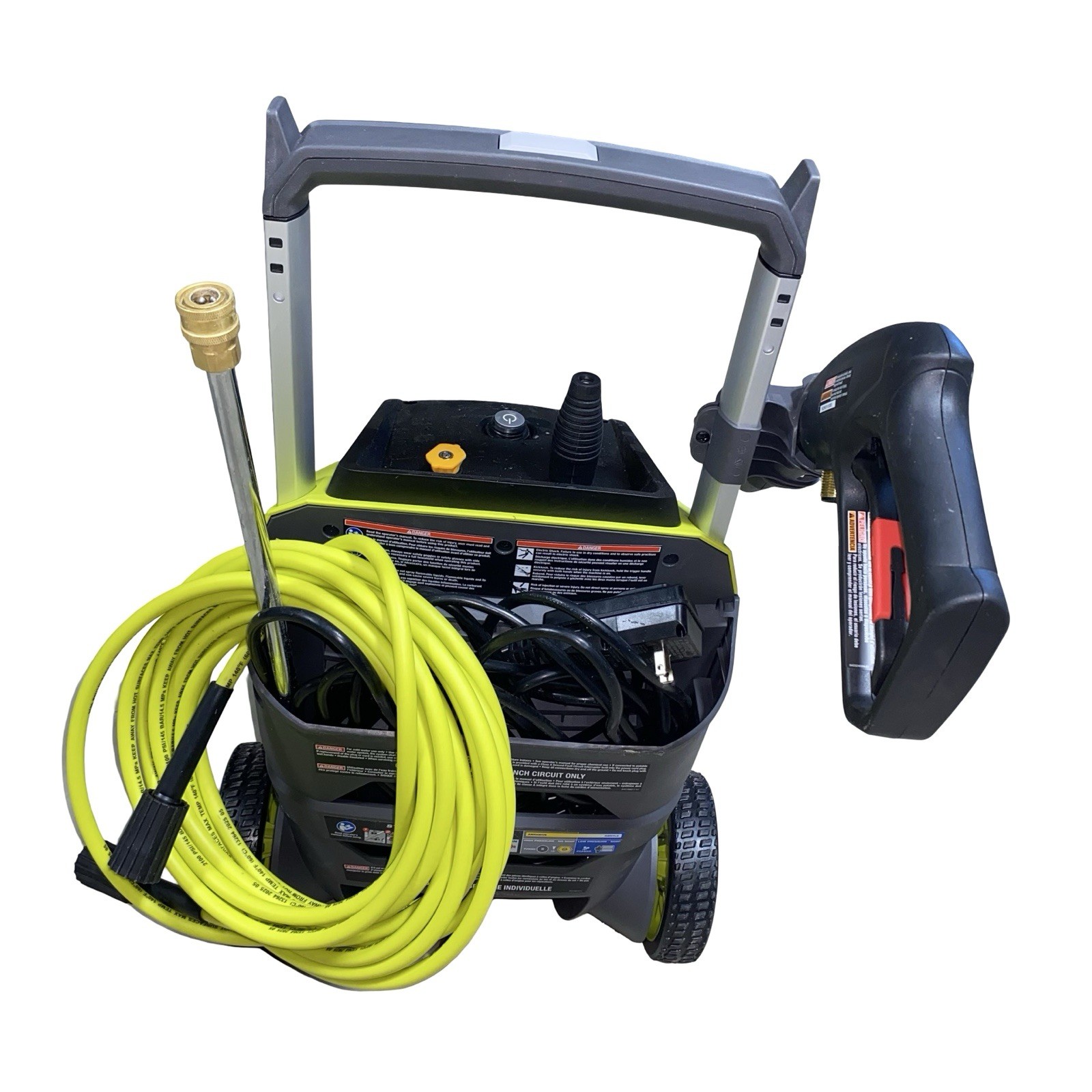 RYOBI 2100 PSI 1.2 GPM Cold Water Corded Pressure Washer & Foamer RY142012 USED