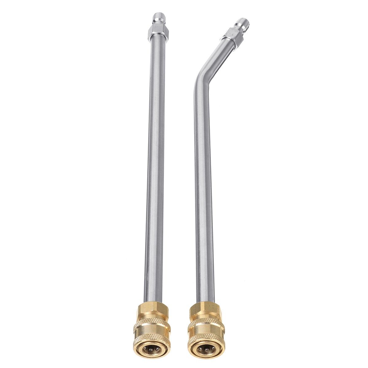 2Pcs For High Pressure Power Washer Wand 33cm Elbow +Straight Extension Lance