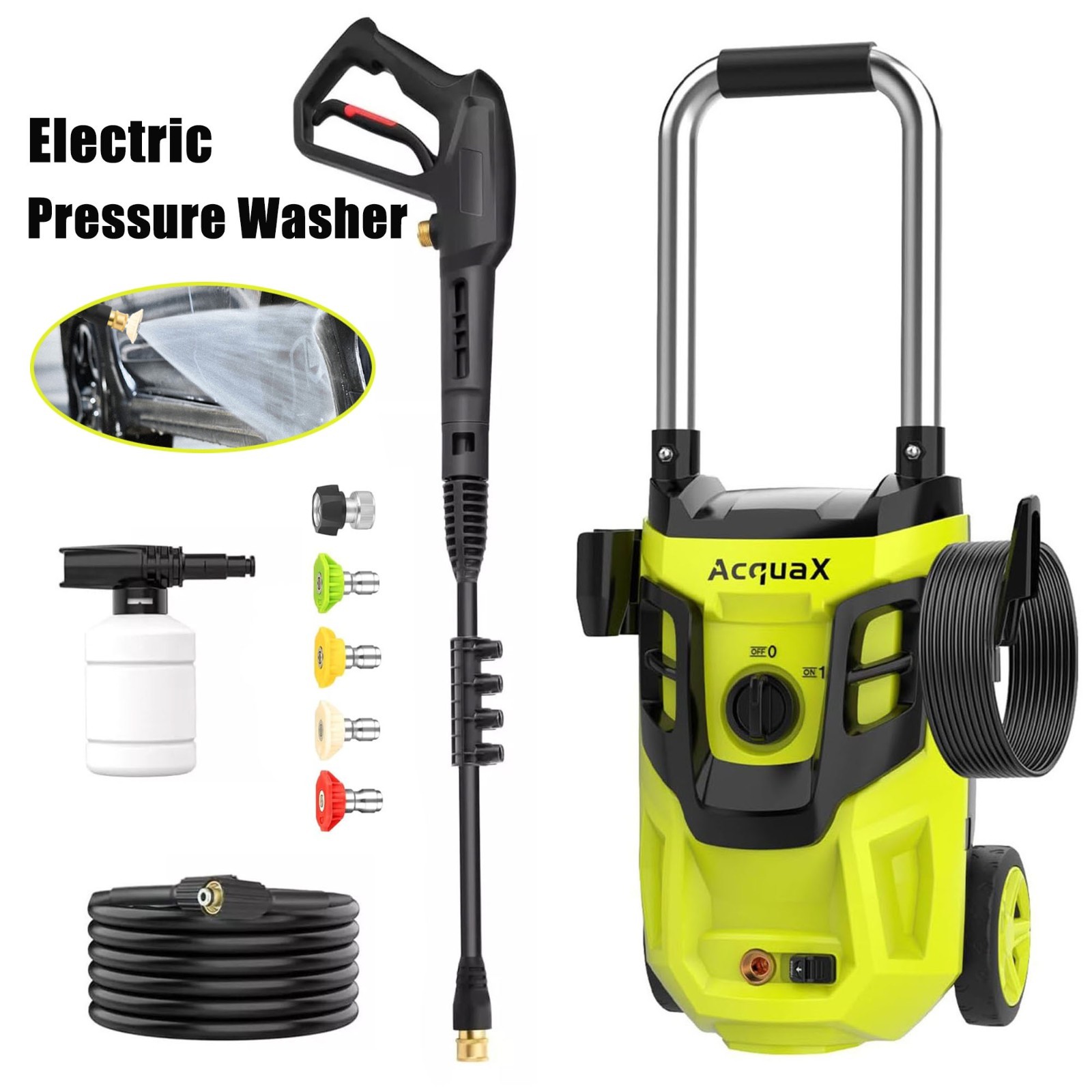 Electric Pressure Washer 4300PSI Max 2.8GPM Power Washer Cleaning Machine
