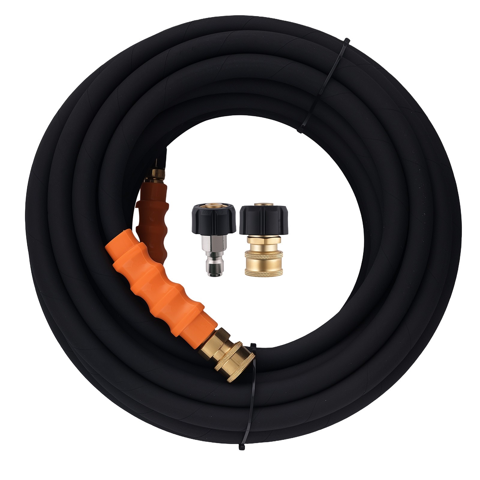 3/8″ Pressure Washer Hose 70FT 4800PSI Rubber Steel Steel Wire Braid